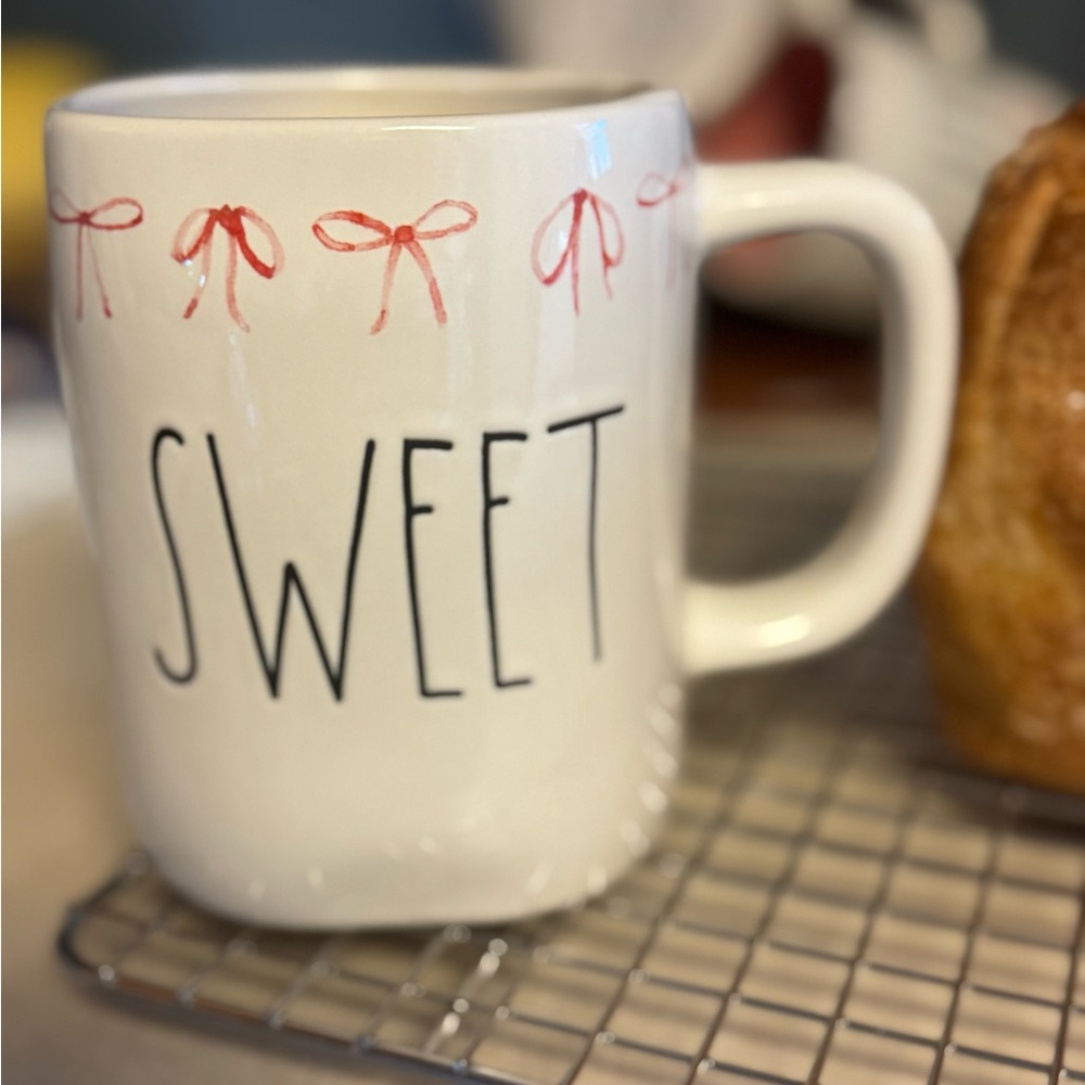 Rae Dunn Sweet Mug with Pink Bows
